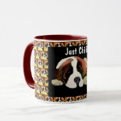 Mug Saint Bernard Chien Juste Chillin (Devant gauche)