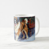 Mug Saint-Bernard période de fêtes de Noël (Devant droit)