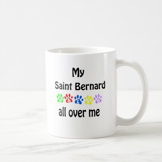Mug Saint Bernard Walks Design (Droite)