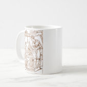 Mug Saint Cecilia avec Sainte Catherine d'Alexandrie (Devant gauche)
