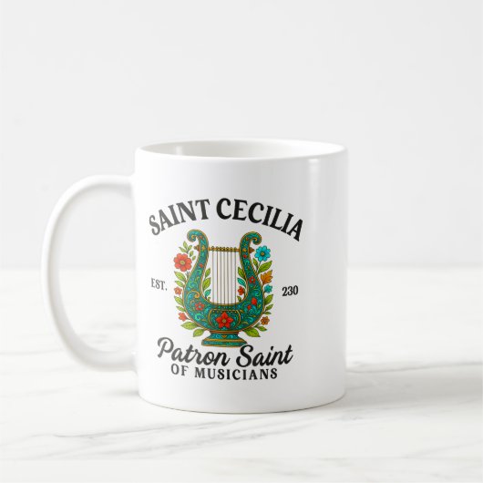 Mug Saint Cecilia Patron Saint Of Musicians Catholic M (Gauche)