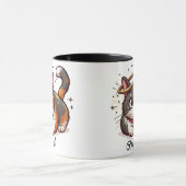 Mug Saint Chat - Cute Calico Chat avec Halo Funny (Centre)