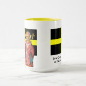 Mug Saint David du Pays de Galles (P 001) et son drape (Centre)