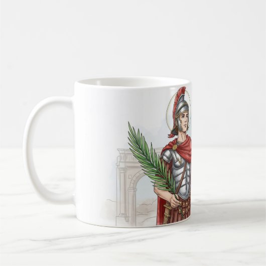 Mug Saint Florian, Saint Patron des Pompiers,CadeauCat (Gauche)