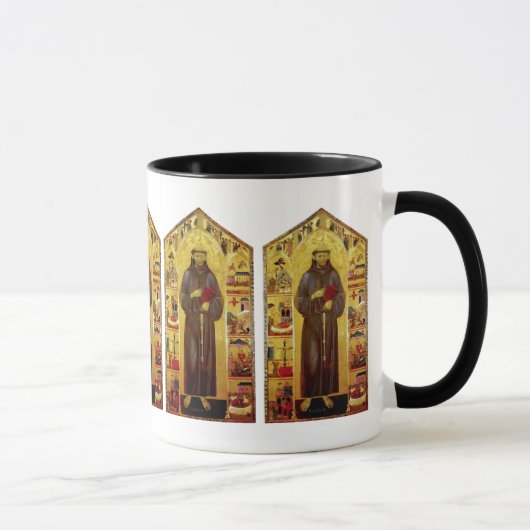 Mug Saint Francis d'iconographie médiévale d'Assisi (Droite)