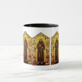 Mug Saint Francis d'iconographie médiévale d'Assisi (Centre)