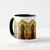 Mug Saint Francis d'iconographie médiévale d'Assisi (Devant gauche)