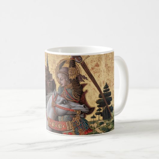 Mug Saint George Slay Dragon Carlo Crivelli Paintin (Devant droit)