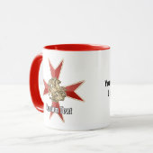 Mug Saint George sur croix de Malte (Devant gauche)