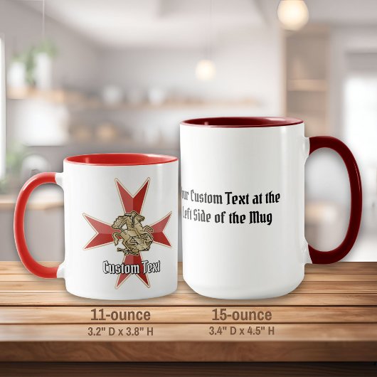 Mug Saint George sur croix de Malte