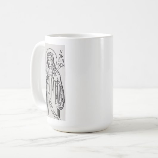 Mug Saint Hildegard de Bingen Abbess bénédictine (Devant gauche)