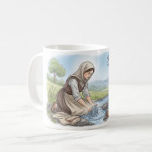 Mug Saint Hunna- Saint Patron de la Lessive (Devant gauche)