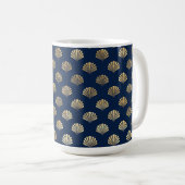 Mug Saint-Jacques d'or sur bleu (Devant droit)
