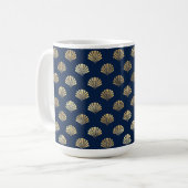 Mug Saint-Jacques d'or sur bleu (Devant gauche)