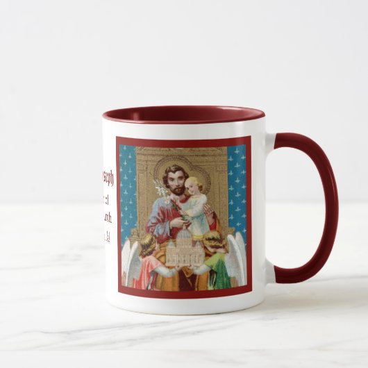 Mug Saint Joseph enterré recevant le Vatican Maquette (Droite)