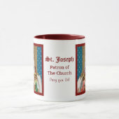 Mug Saint Joseph enterré recevant le Vatican Maquette (Centre)