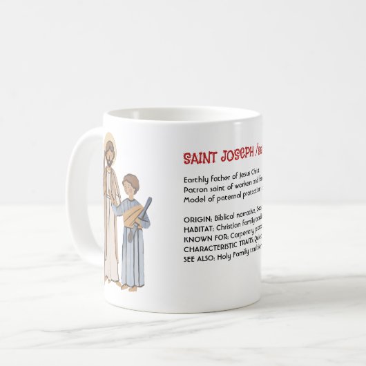 Mug Saint Joseph Lexicon Hommage - Modèle de dévotion (Devant gauche)
