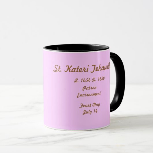 Mug Saint Kateri Tekawith (Devant droit)