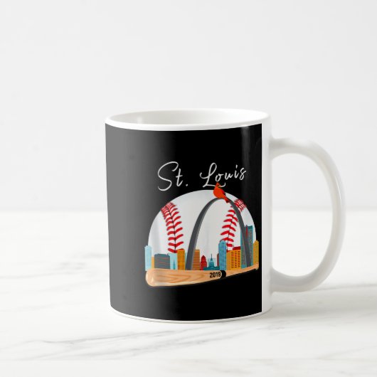 Mug Saint Louis Red Cardinal New Skyline Ball Design T (Droite)