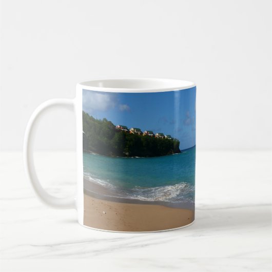 Mug Saint Lucia Beach Paysage tropical (Gauche)