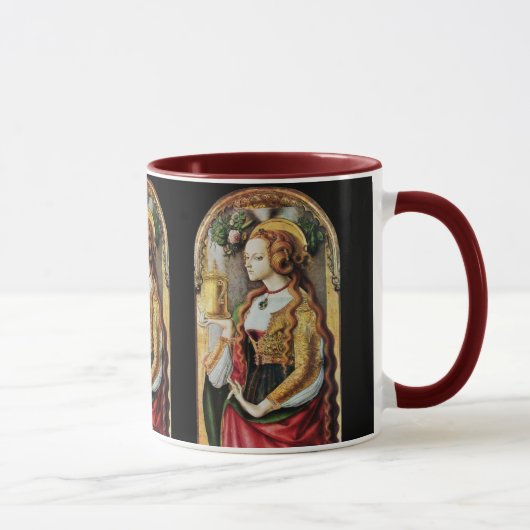 Mug SAINT MARY MAGDALENE, rouge noir (Droite)