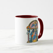 Mug Saint Matthew - Manuscrit médiéval (Devant droit)