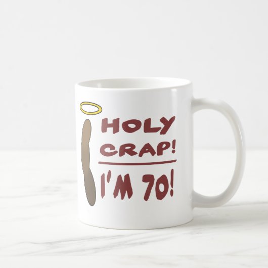 Mug Saint merde, j'ai 70 ans ! (Droite)