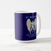 Mug Saint Michel Archange Prière Catholique (Devant droit)