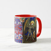 Mug Saint Michel l'Archange avec le diable, Dragons ro (Devant droit)