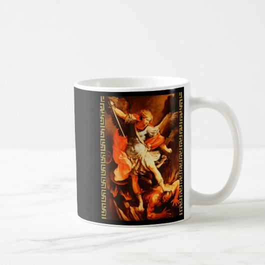 Mug Saint Michel vainquant Satan Archange Guerrier (Droite)