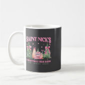 Mug Saint Nick's Christmas Tree Farm Coquette rose Xma (Gauche)