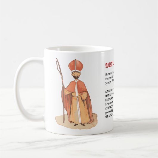 Mug Saint Nicolas : Icône de Charité & Cadeau d'Histoi (Gauche)