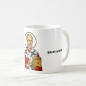 Mug Saint Nicolas icône orthodoxe serbe des saints (Devant droit)