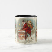 Mug Saint Nicolas victorien de Noël sur le toit (Centre)