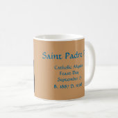 Mug Saint Padre Pio, Mystique catholique (Devant droit)