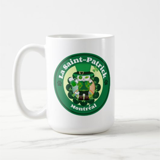 Mug Saint Patrick à Montréal (Gauche)