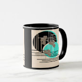 Mug Saint Patrick, abstraction (Devant droit)