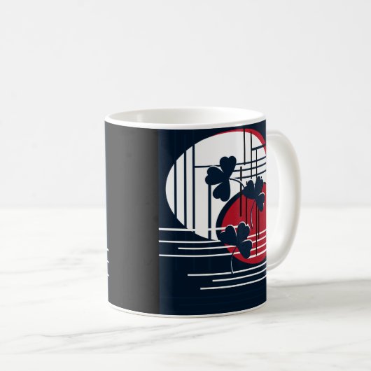 Mug Saint Patrick, abstraction (Devant droit)
