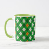 Mug Saint-Patrick d'argyle aux couleurs irlandaises (Gauche)