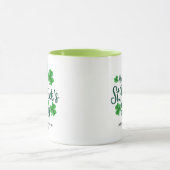 Mug Saint-Patrick festif avec bordure de trèfle (Centre)