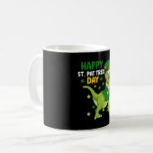 Mug Saint-Patrick Leprechaun Dinosaure Dino Joyeux St  (Devant gauche)