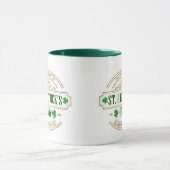 Mug Saint-Patrick personnalisé - Chance des Irlandais (Centre)