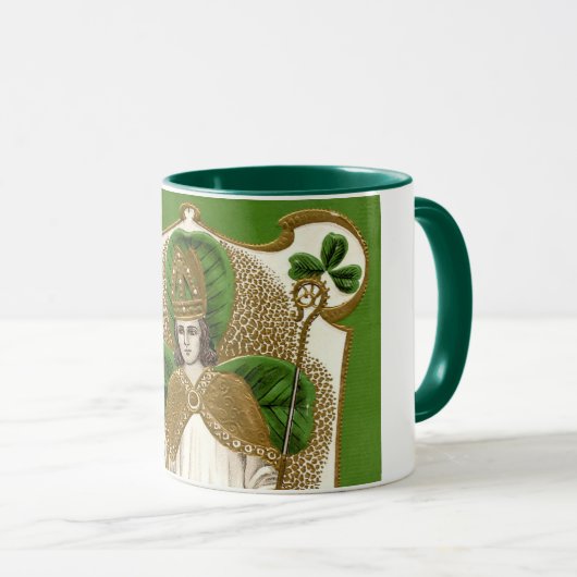 Mug Saint Patrick, Shamrock (Devant droit)