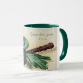 Mug Saint Patrick, Shamrock, Vintage (Devant droit)