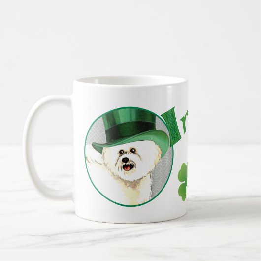 Mug Saint Patrick's Day Bichon (Gauche)