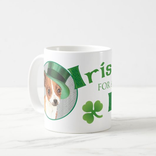 Mug Saint Patrick's Day Chihuahua (Devant gauche)