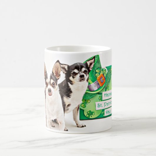 Mug Saint Patrick's Day Chihuahua's (Centre)