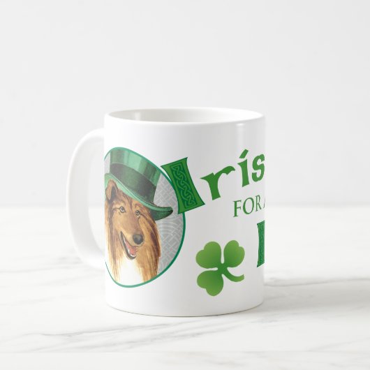 Mug Saint Patrick's Day Collie (Devant gauche)