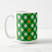 Mug Saint Patrick's Day couleur Irlandaise argyles (Gauche)