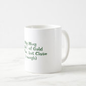 Mug Saint Patrick's Day, Drôle Texte Restez chanceux (Devant droit)